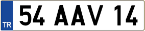 Truck License Plate